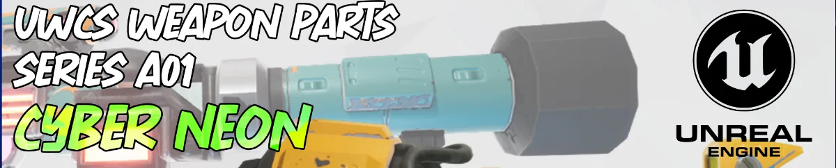 Customizable Weapon Parts: Cyber Neon